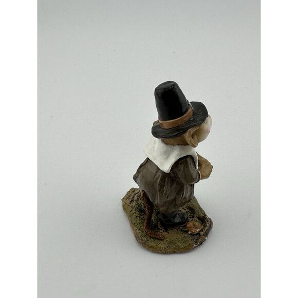 Wee Forest Folk 6 Piece Thanksgiving Figurine Set 1984-1994 Anette Petersen Sign - Picture 4 of 16